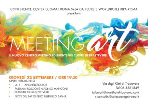 Locandina invito Meeting Art a Trastevere 